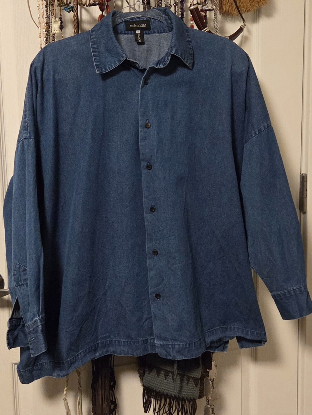 eskandar Luxe Oversized Button Down